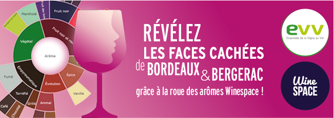 Révélez les faces cachées de Bordeaux & Bergerac grâce à la roue des arômes Winespace !