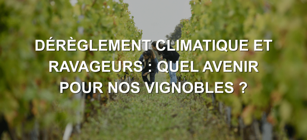 DÉRÈGLEMENT CLIMATIQUE ET RAVAGEURS : QUEL AVENIR POUR NOS VIGNOBLES ?